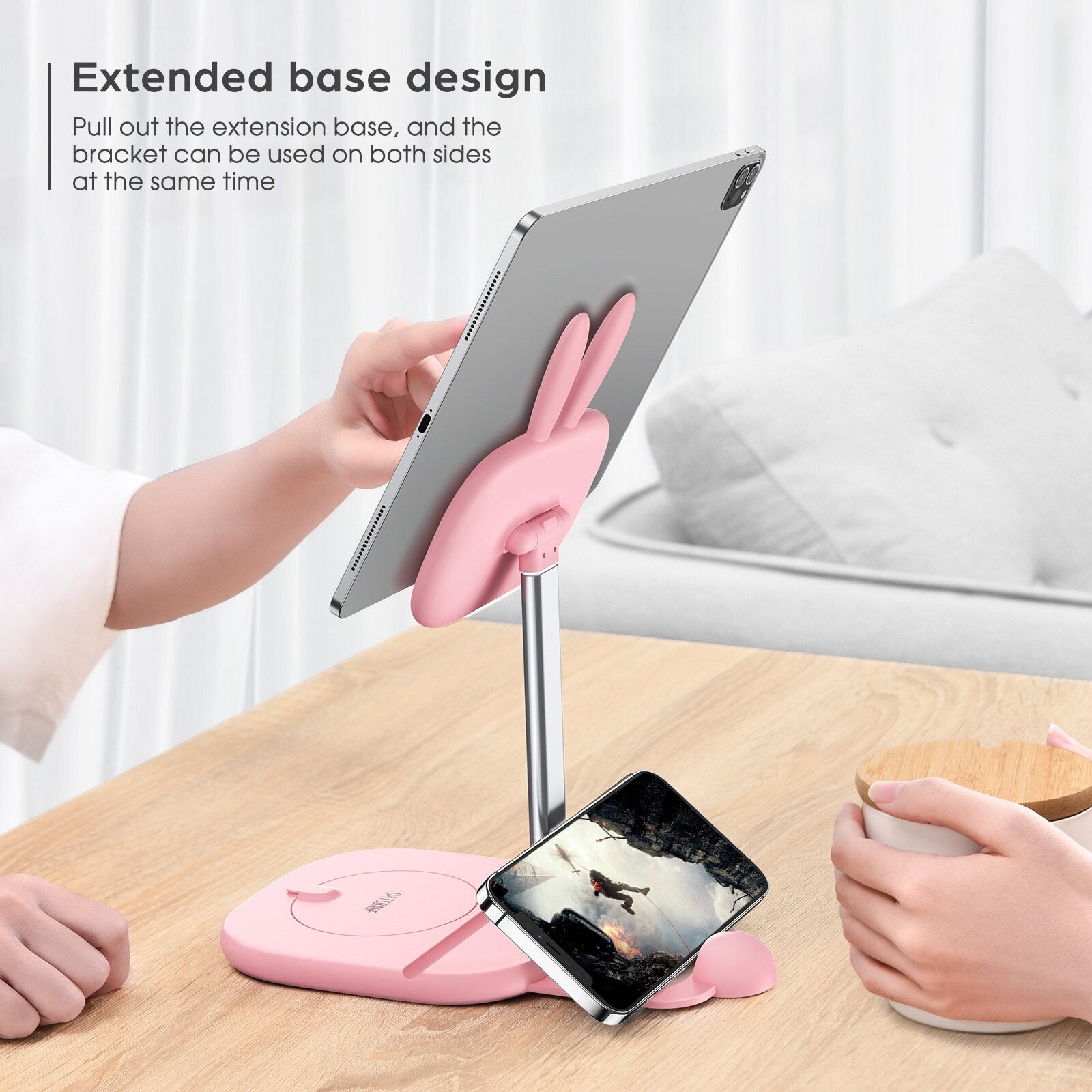 NEW! Kawaii Cute Bunny Phone Holder Desktop Stand