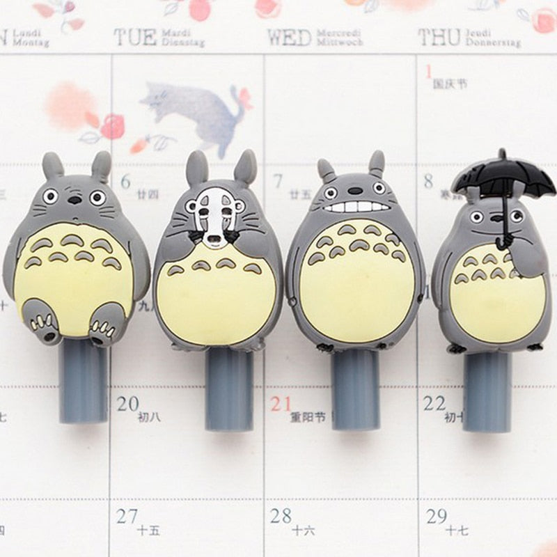 4 Pcs / Pack Novelty Cute Totoro Anime Gel Ink Pen