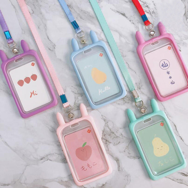 Kawaii /bunny ID Card Holder