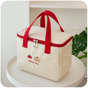 Kawaii Bear Canvas Lunch Bags - Kawaii Lunch Bags