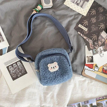 Kawaii Beary Beautiful Plush Bag - Kawaii Bag - Kawaii Backpack - Kawaii Mini Backpack