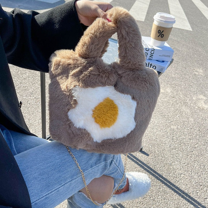 Fluffy Egg Mini Tote – Kawaiies