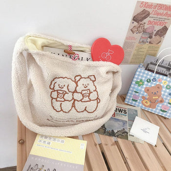Kawaii Friends Fluffy Shopping Bag - Kawaii Bag