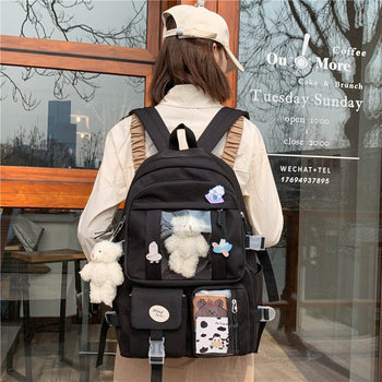 Kawaii Japanese High School Plush Backpack