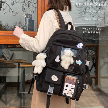 Kawaii Japanese High School Plush Backpack