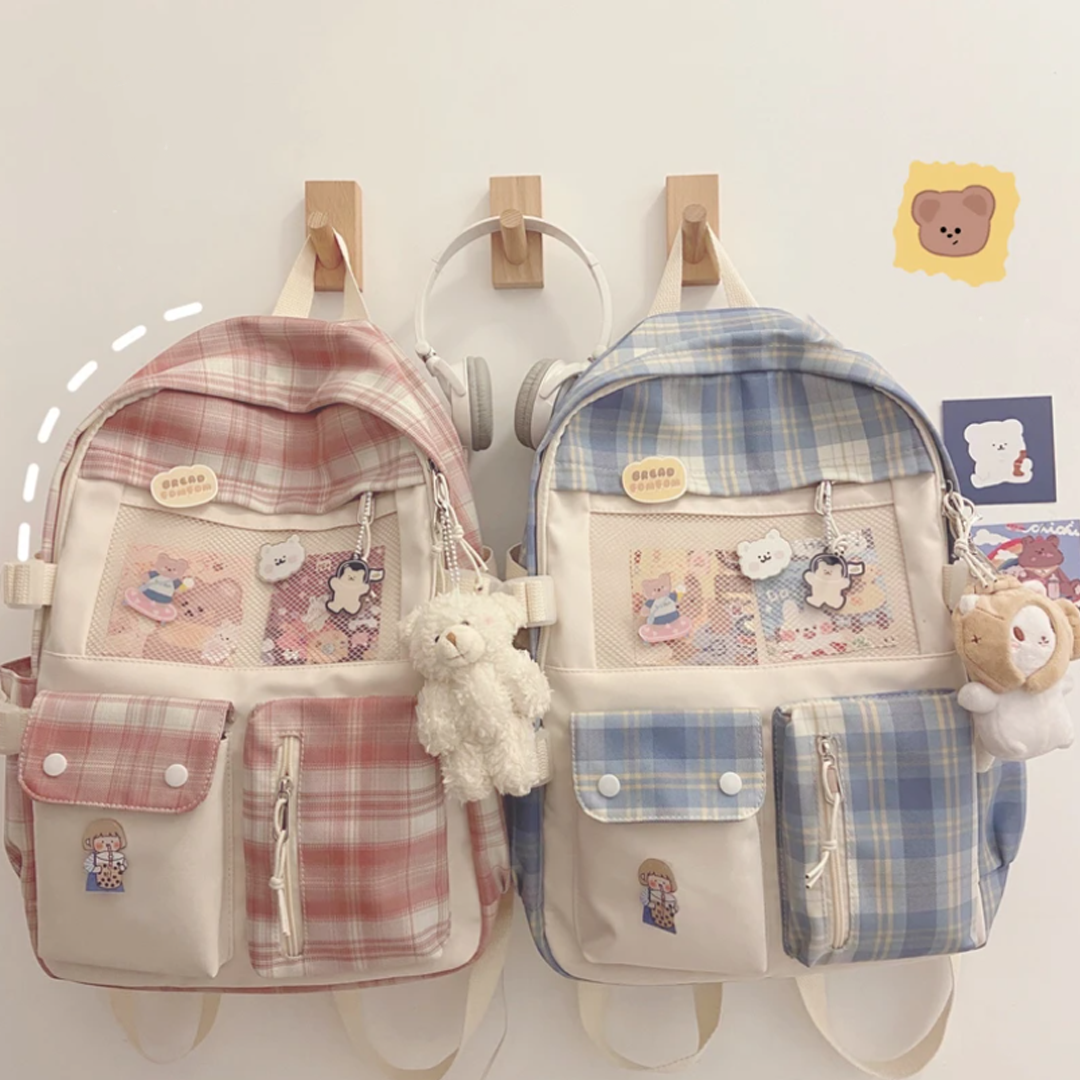 Carry Comfort and Cuteness: The Kawaii Multi-Pocket Backpack