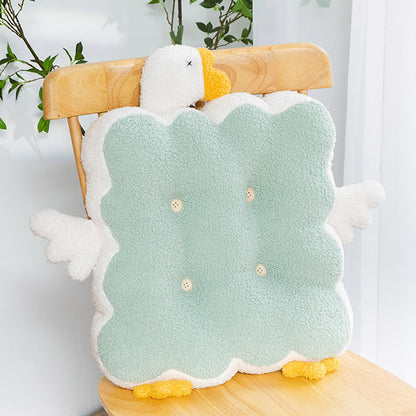 Angel Duck Square Seat Cushion Pillow