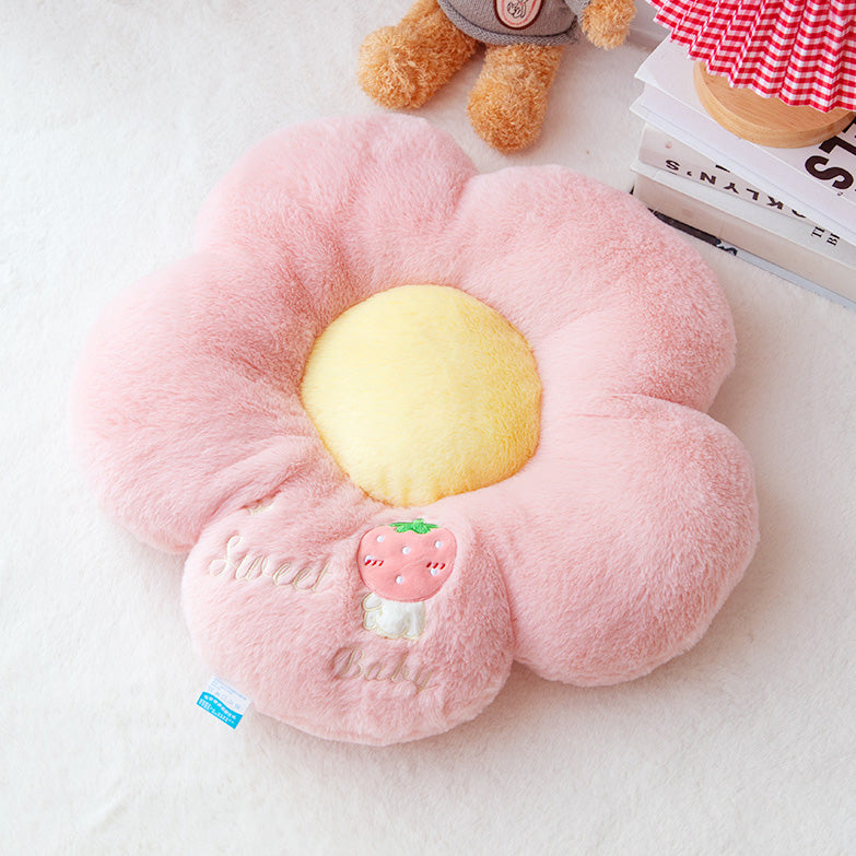 Kawaii Pastel Flowers Soft Chair Cushion