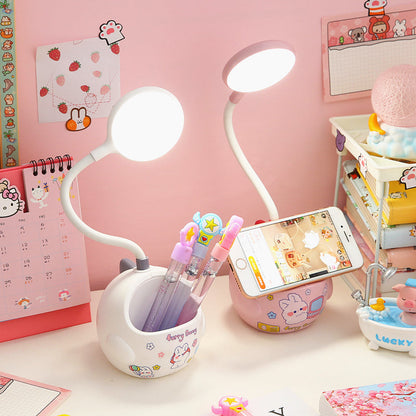 Bunny Pen Holder Spotlight Night Lamp