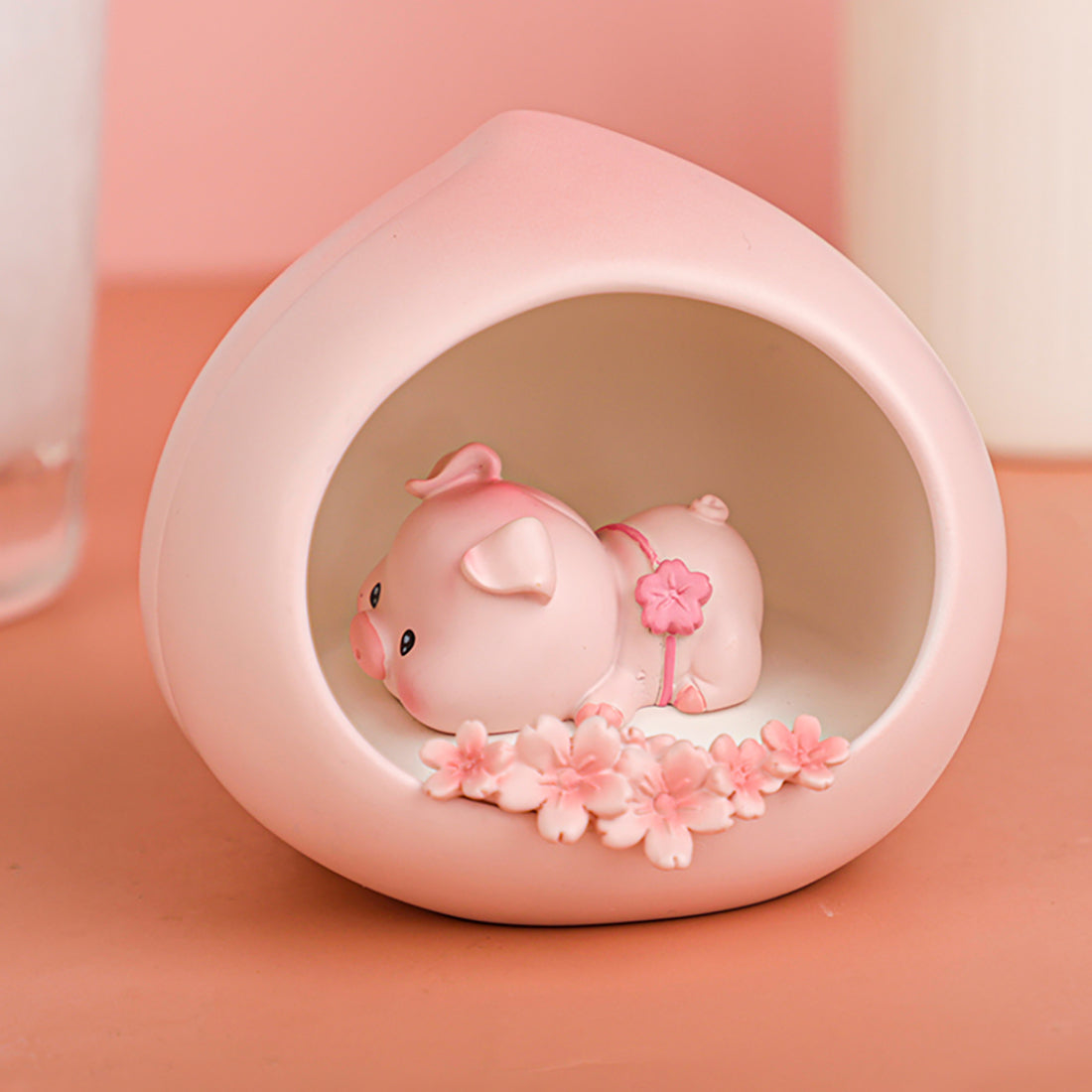 Cute Peach Pig Night Lamp