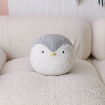 Cute Round Ball Pillow - Spandex - Down Cotton - Penguin - Smiley