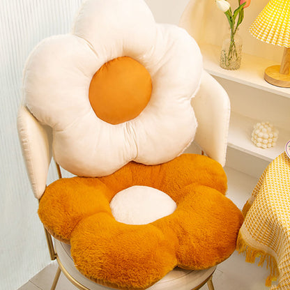 Fuzzy Flower Cushion