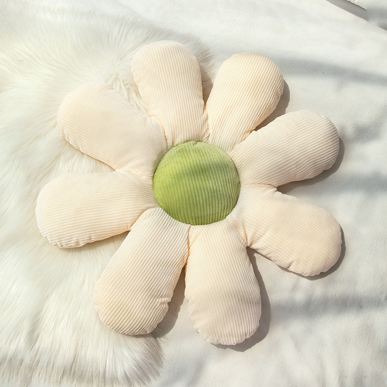 Daisy Flower Soft Plush Pillow Cushion