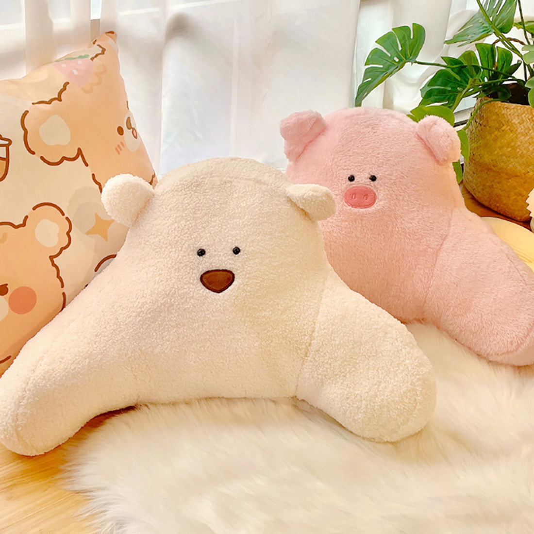 Cute Bear Back Cushion Pillow