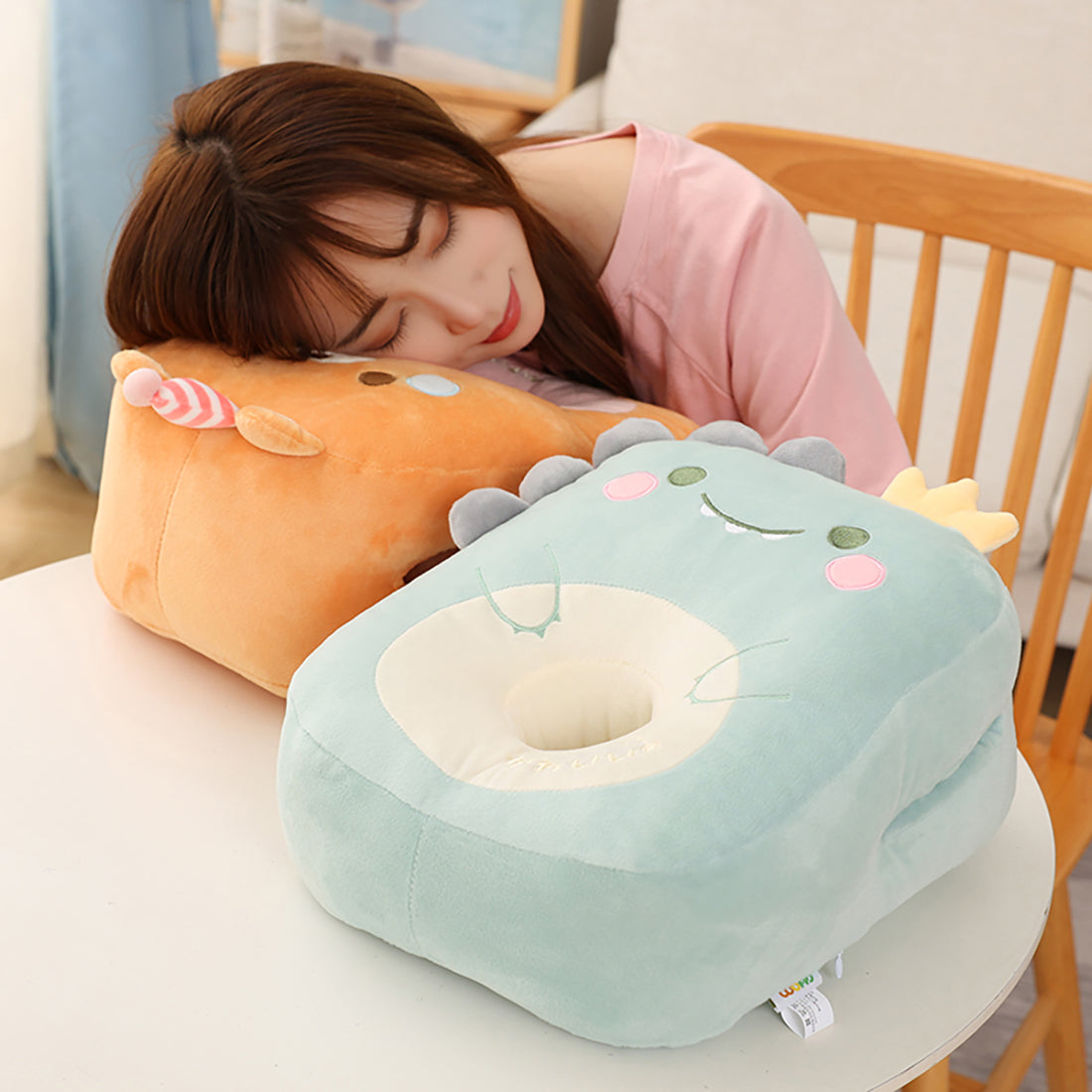 Comfy Animals Square Donuts Plush Pillows