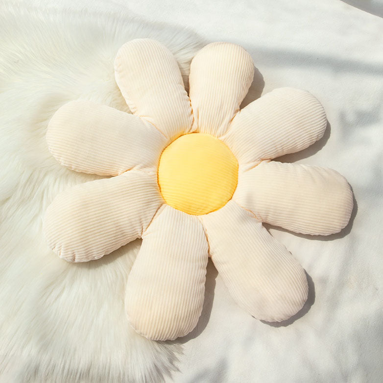 Daisy Flower Soft Plush Pillow Cushion