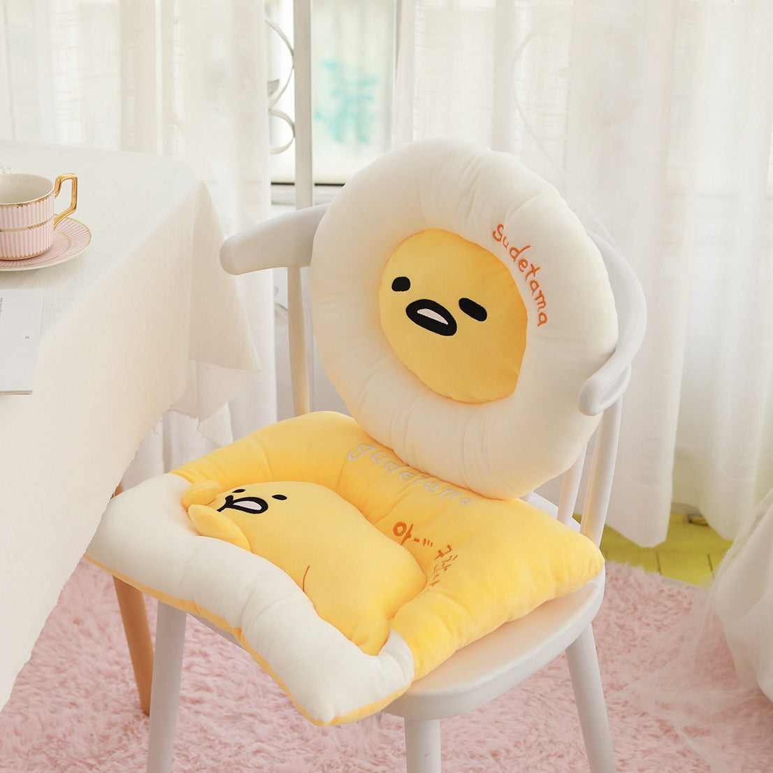 Kawaii Gudetama Seat Cushion Pillows