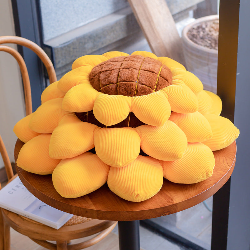 Sunflower Seat Cushion Throw Pillow