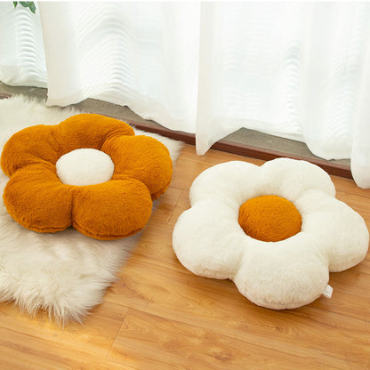 Fuzzy Flower Cushion