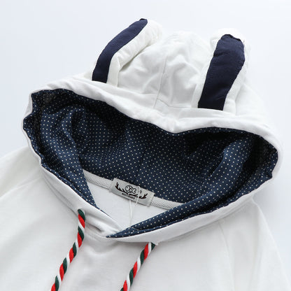 Harajuku Bunny Hooded Cloak Coat - Cute and Cozy Outerwear