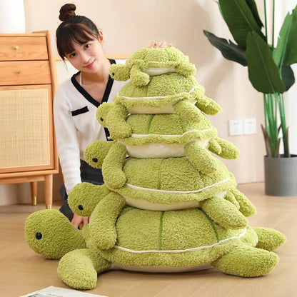 Fluffy Kawaii Green Turtle Stuffed Animals Plushie