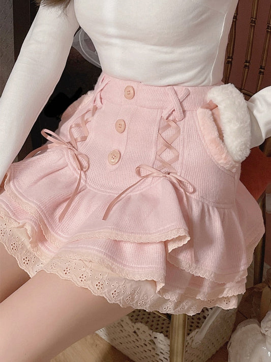 Love Kawaii Cute Pink Frilly Outfit