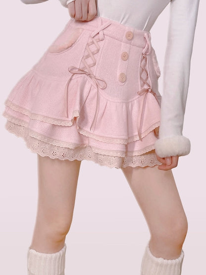 Love Kawaii Cute Pink Frilly Outfit