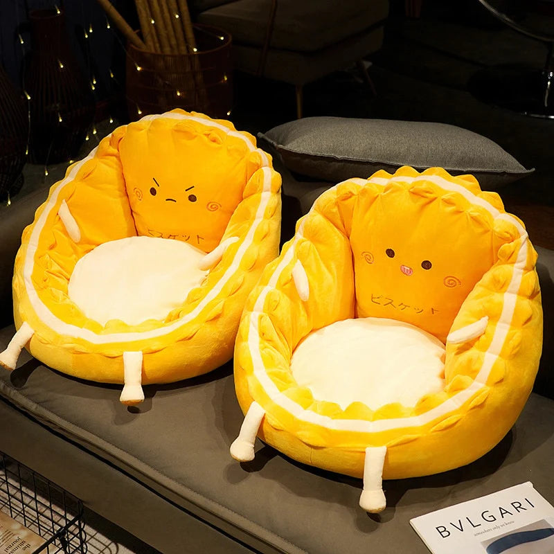 Happy and Angry Kawaii Chair Cushion Stuffed Toy Plushies