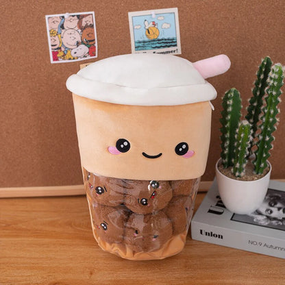 Smiling Kawaii Boba Dessert Plushies