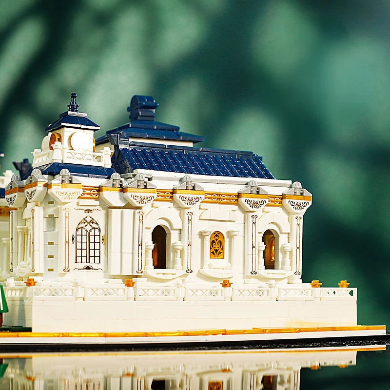 White Palace with Fountain Nano Building Blocks | NEW