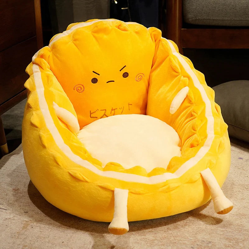 Happy and Angry Kawaii Chair Cushion Stuffed Toy Plushies