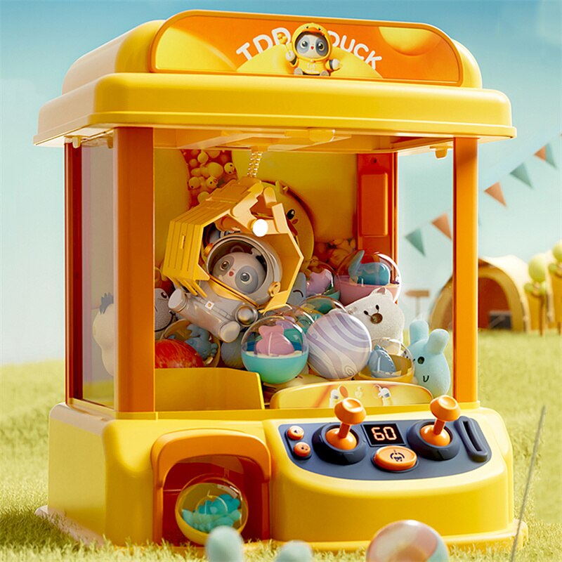 Win Prizes with the Cute and Adorable Mini 'TDD Duck' Claw Machine Toy