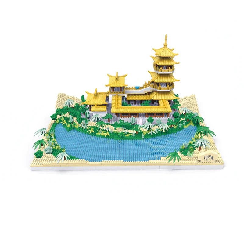 The Lake Village Golden Pagoda Temples Nano Building Set