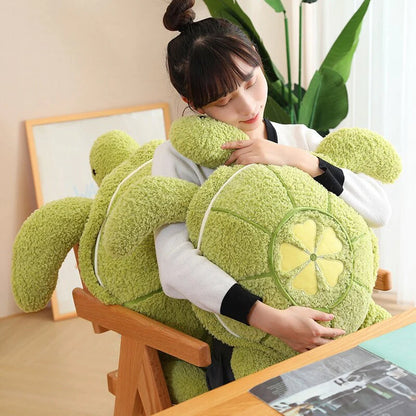 Fluffy Kawaii Green Turtle Stuffed Animals Plushie