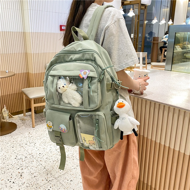 Large Functional Waterproof Kawaii Backpack