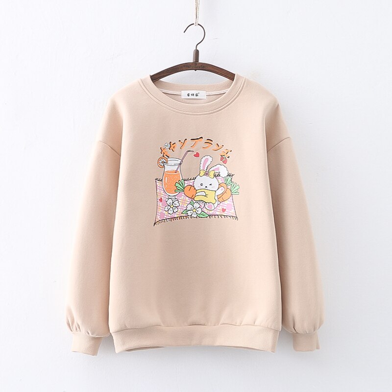 Bunny Picnic Kawaii Sweater