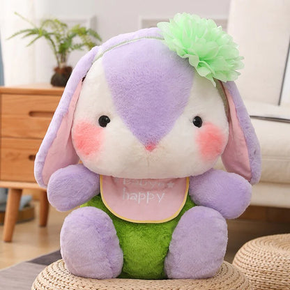Kawaii Rainbow Blushing Bunny Plushies