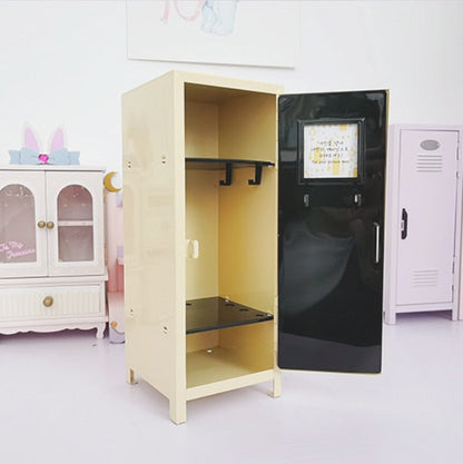 Mini Pastel Iron Locker Cute Desk Storage