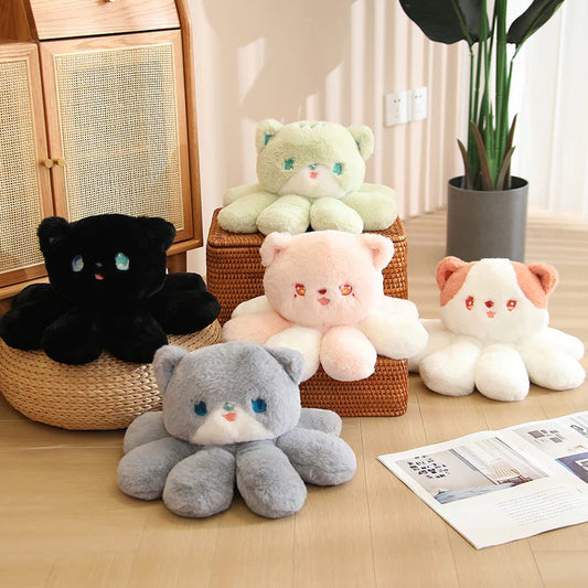 Kawaii Fluffy Cat-topus Plushies