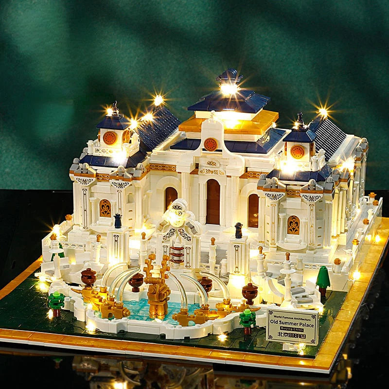 White Palace with Fountain Nano Building Blocks | NEW