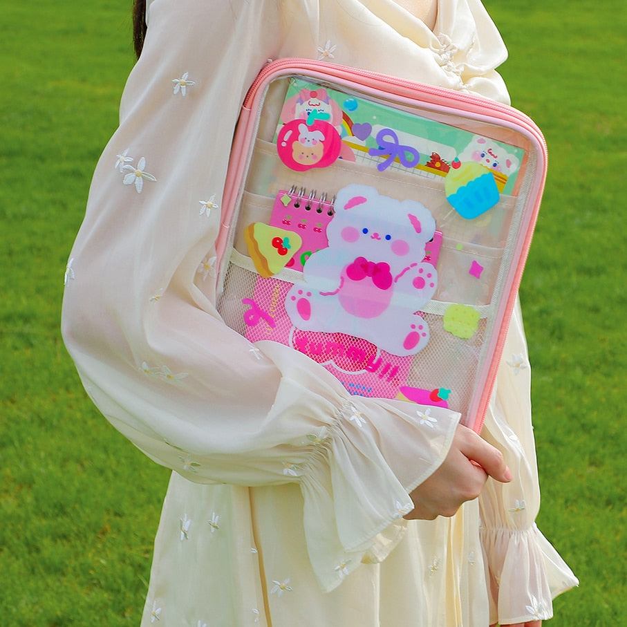 Kawaii Cute Transparent Bag - Kawaii Bag - Kawaii Backpack - Kawaii Mini Backpack