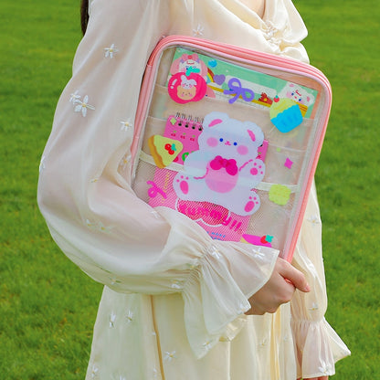 Kawaii Cute Transparent Bag - Kawaii Bag - Kawaii Backpack - Kawaii Mini Backpack