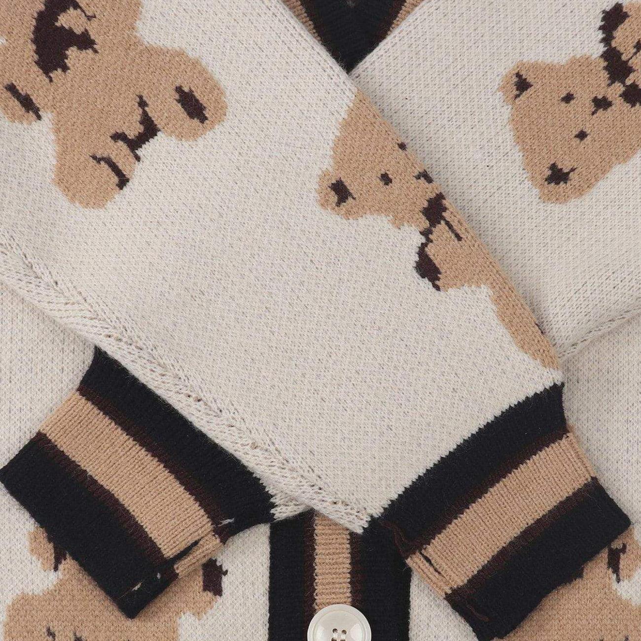 Harajuku Cartoon Bear Knit Cardigan Sweater - Embrace the Cuteness 🐻💖