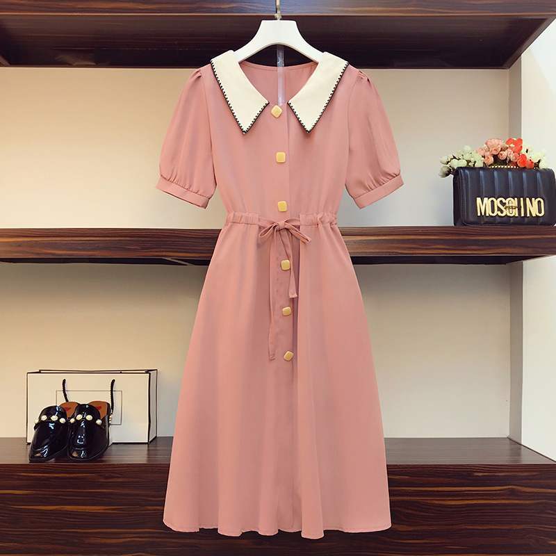 Kawaii Casual Fashion Button Down Robe Midi Dress