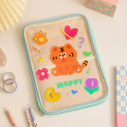 Kawaii Cute PVC Transparent Pencil Bag