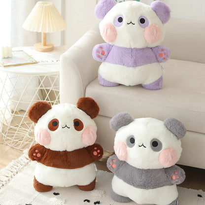 Fluffy Kawaii Panda Stuffed Animals Squad Plushies