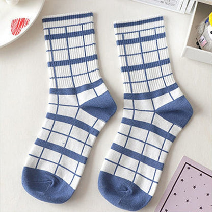 1Pair Cool Blue Aesthetic Socks