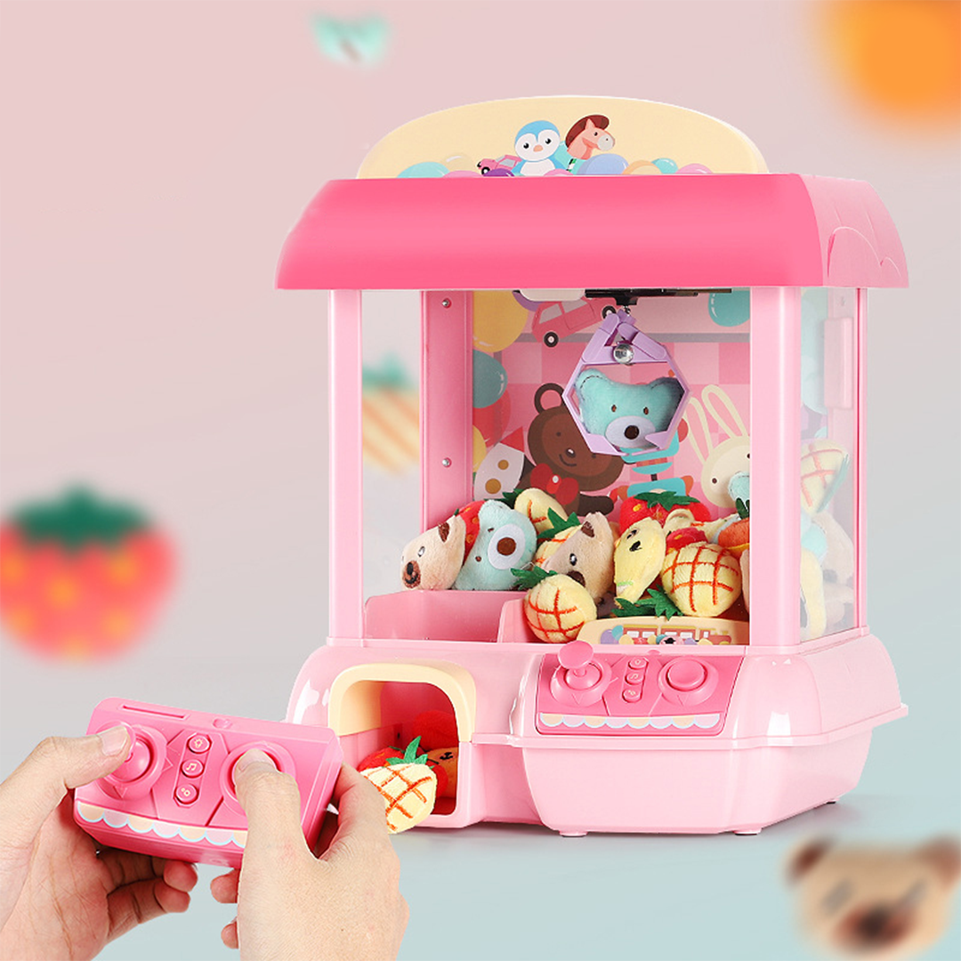 Win Prizes with the New Mini Pink Green Light Up Claw Machine Toy