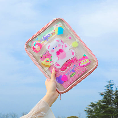 Kawaii Cute Transparent Bag - Kawaii Bag - Kawaii Backpack - Kawaii Mini Backpack