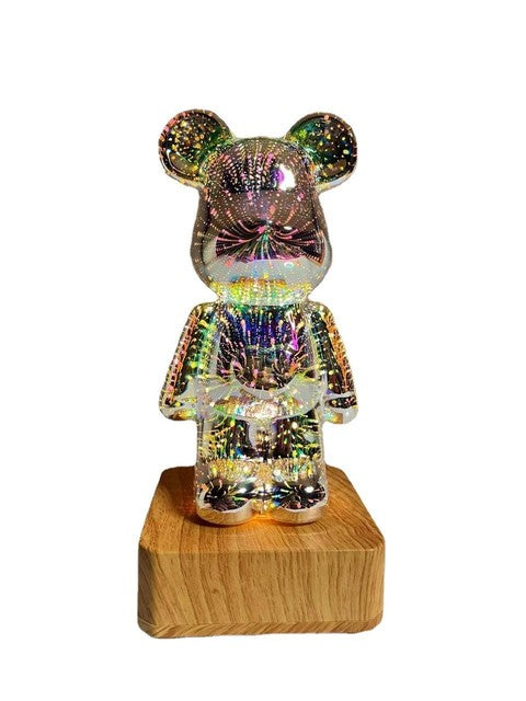 Galaxy Fireworks Standing Bear Night Light | NEW